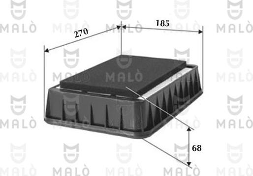 AKRON-MALÒ 1500412 - Engine Air Filter car-mod.net