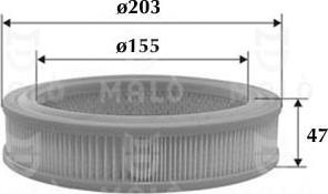 AKRON-MALÒ 1500436 - Engine Air Filter car-mod.net