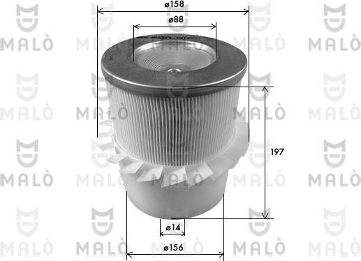AKRON-MALÒ 1500612 - Engine Air Filter car-mod.net