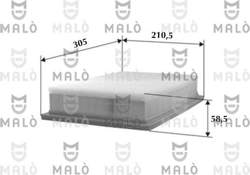 AKRON-MALÒ 1500091 - Engine Air Filter car-mod.net