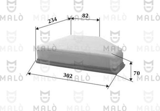 AKRON-MALÒ 1500050 - Engine Air Filter car-mod.net