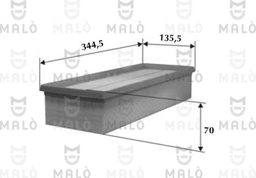 AKRON-MALÒ 1500005 - Engine Air Filter car-mod.net