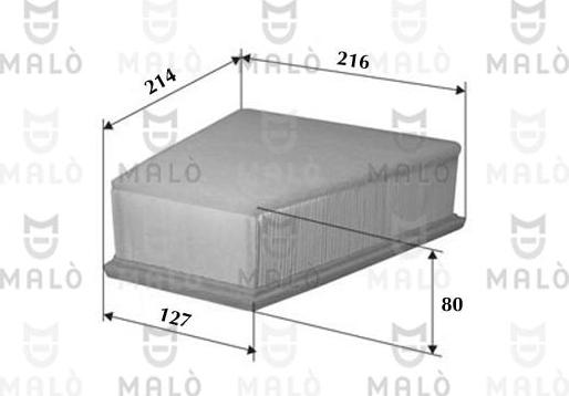 AKRON-MALÒ 1500156 - Engine Air Filter car-mod.net