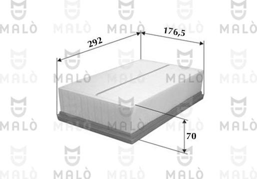 AKRON-MALÒ 1500111 - Engine Air Filter car-mod.net