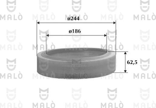AKRON-MALÒ 1500345 - Engine Air Filter car-mod.net