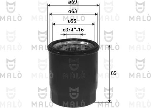 AKRON-MALÒ 1510095 - Oil Filter car-mod.net