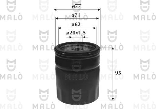 AKRON-MALÒ 1510092 - Oil Filter car-mod.net