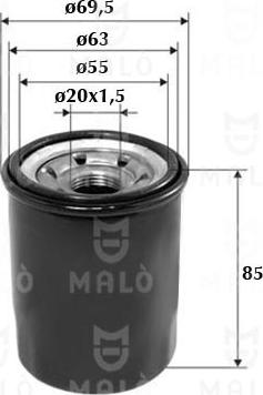 AKRON-MALÒ 1510040 - Oil Filter car-mod.net