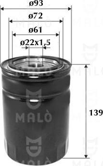 AKRON-MALÒ 1510048 - Oil Filter car-mod.net