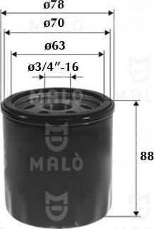 AKRON-MALÒ 1510052 - Oil Filter car-mod.net
