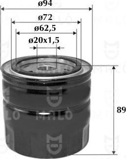 AKRON-MALÒ 1510060 - Oil Filter car-mod.net