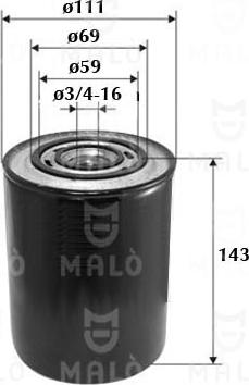 AKRON-MALÒ 1510001 - Oil Filter car-mod.net