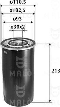 AKRON-MALÒ 1510003 - Oil Filter car-mod.net