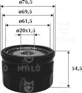 AKRON-MALÒ 1510015 - Oil Filter car-mod.net
