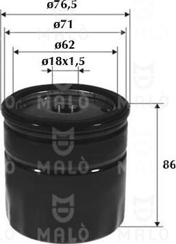AKRON-MALÒ 1510035 - Oil Filter car-mod.net