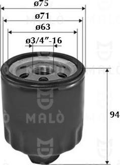 AKRON-MALÒ 1510033 - Oil Filter car-mod.net