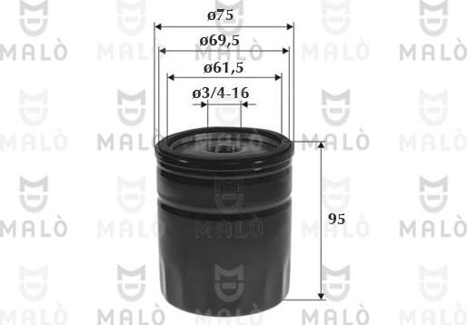 AKRON-MALÒ 1510020 - Oil Filter car-mod.net