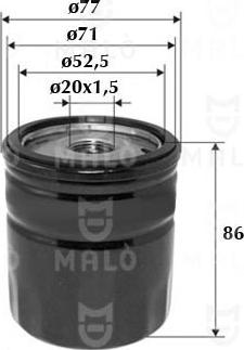AKRON-MALÒ 1510021 - Oil Filter car-mod.net