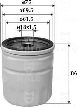 AKRON-MALÒ 1510200 - Oil Filter car-mod.net
