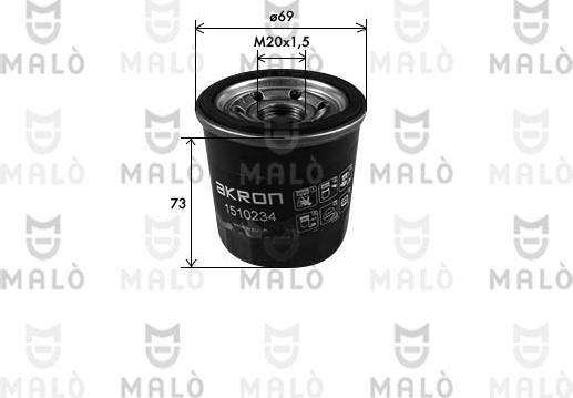 AKRON-MALÒ 1510234 - Oil Filter car-mod.net