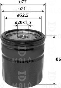 AKRON-MALÒ 1510220 - Oil Filter car-mod.net