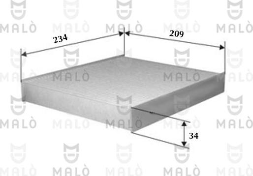 AKRON-MALÒ 1530961 - Filter, interior air car-mod.net