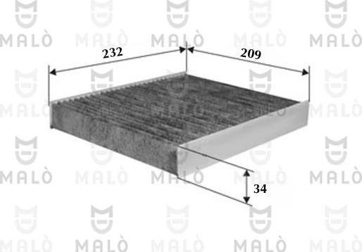 AKRON-MALÒ 1530962 - Filter, interior air car-mod.net