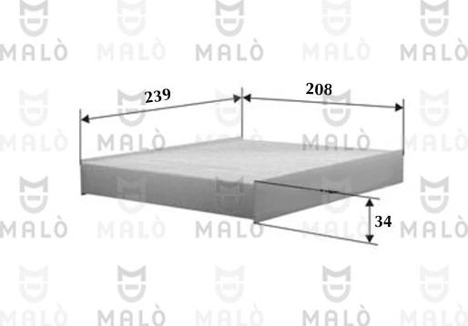 AKRON-MALÒ 1530981 - Filter, interior air car-mod.net