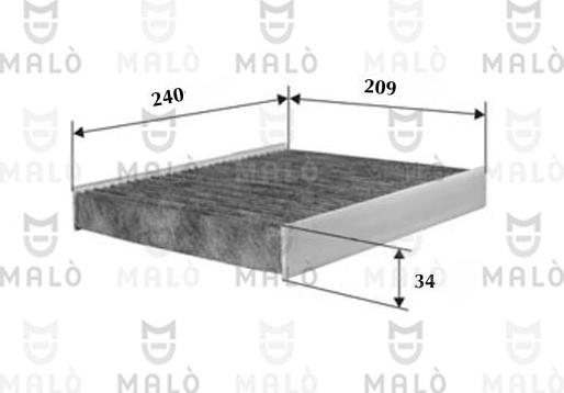 AKRON-MALÒ 1530982 - Filter, interior air car-mod.net