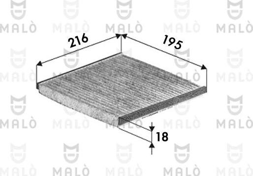 AKRON-MALÒ 1531182 - Filter, interior air car-mod.net