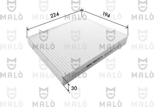 AKRON-MALÒ 1532461 - Filter, interior air car-mod.net