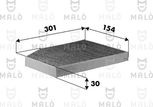 AKRON-MALÒ 1532542 - Filter, interior air car-mod.net