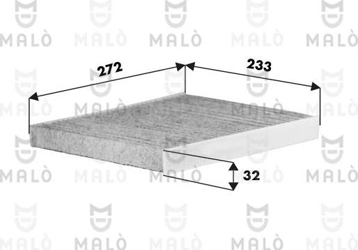 AKRON-MALÒ 1532562 - Filter, interior air car-mod.net
