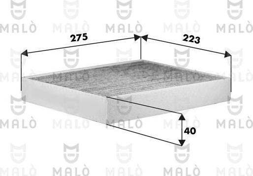 AKRON-MALÒ 1532512 - Filter, interior air car-mod.net