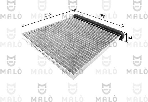 AKRON-MALÒ 1532032 - Filter, interior air car-mod.net