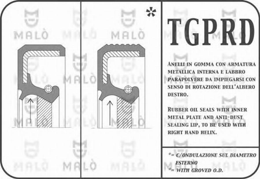 AKRON-MALÒ 960PRDA - Shaft Seal, manual transmission car-mod.net