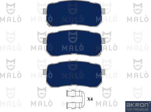 AKRON-MALÒ 1050960 - Brake Pad Set, disc brake car-mod.net