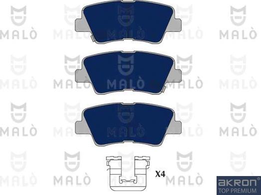 AKRON-MALÒ 1050962 - Brake Pad Set, disc brake car-mod.net