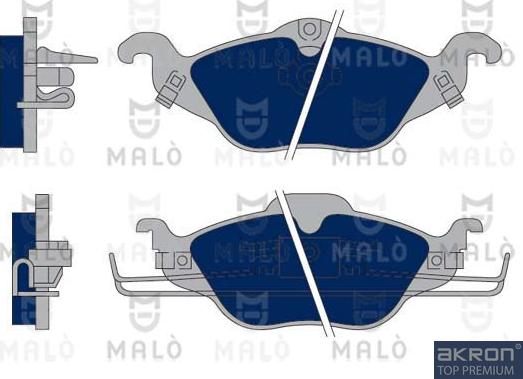 AKRON-MALÒ 1050404 - Brake Pad Set, disc brake car-mod.net