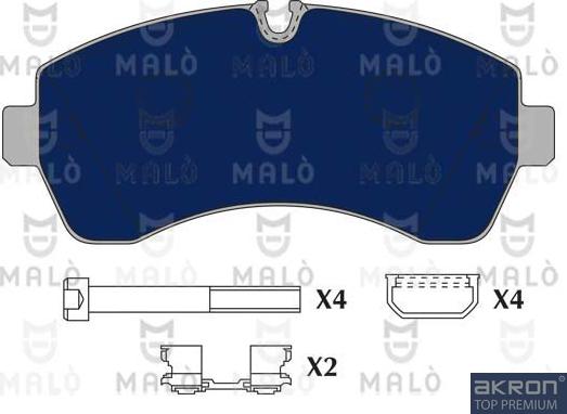 AKRON-MALÒ 1050619 - Brake Pad Set, disc brake car-mod.net