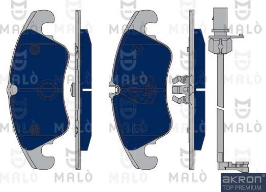 AKRON-MALÒ 1050096 - Brake Pad Set, disc brake car-mod.net
