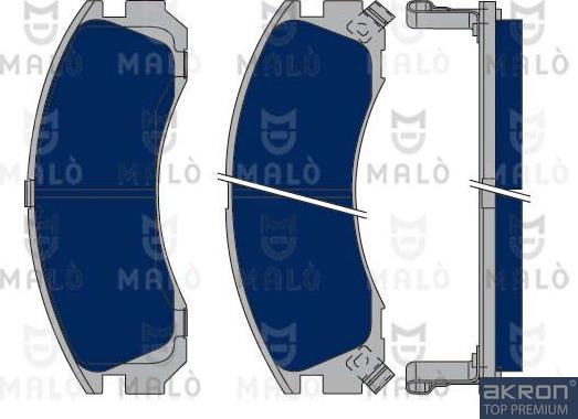 AKRON-MALÒ 1050046 - Brake Pad Set, disc brake car-mod.net