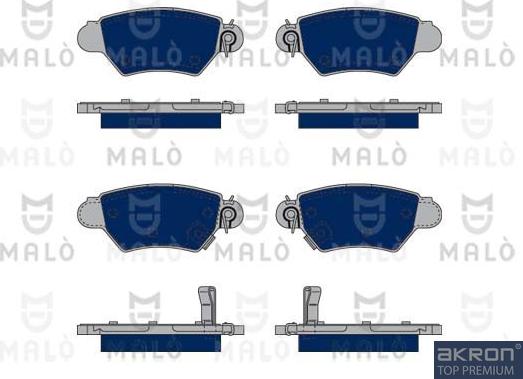 AKRON-MALÒ 1050052 - Brake Pad Set, disc brake car-mod.net