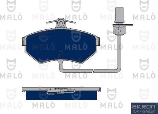 AKRON-MALÒ 1050062 - Brake Pad Set, disc brake car-mod.net