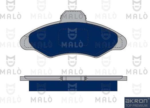 AKRON-MALÒ 1050006 - Brake Pad Set, disc brake car-mod.net