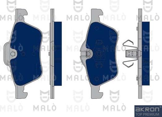 AKRON-MALÒ 1050085 - Brake Pad Set, disc brake car-mod.net