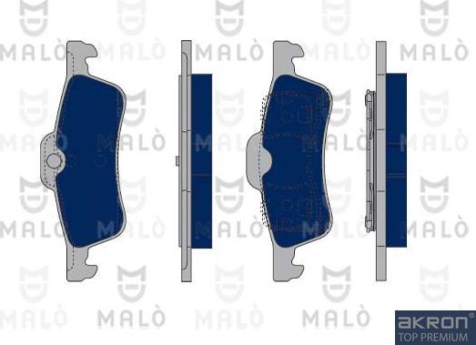 AKRON-MALÒ 1050086 - Brake Pad Set, disc brake car-mod.net