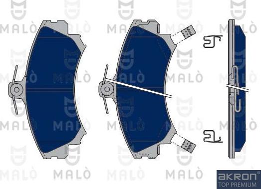 AKRON-MALÒ 1050035 - Brake Pad Set, disc brake car-mod.net