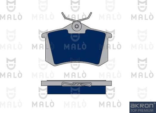 AKRON-MALÒ 1050074 - Brake Pad Set, disc brake car-mod.net