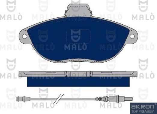 AKRON-MALÒ 1050070 - Brake Pad Set, disc brake car-mod.net
